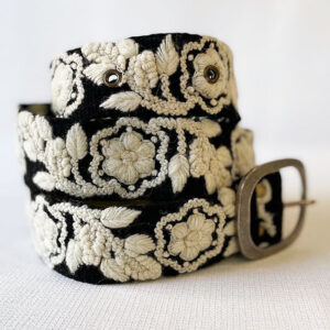 Two-Tone Belt | Black-Cream