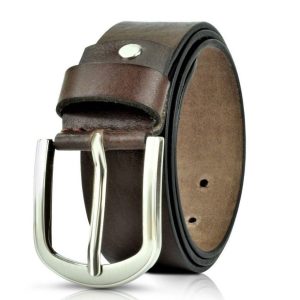 Leather Mens Belt Belts Real New Genuine Full Grain Strap with Solid Buckle 1.5 INCH WIDTH # 100% Leather# 1st CLASS P&P