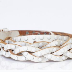 ORANGE LEATHER BELT