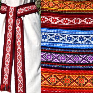 Woven belt 5 colors Ukrainian kraika Traditional slavic sash Ukrainian gifts