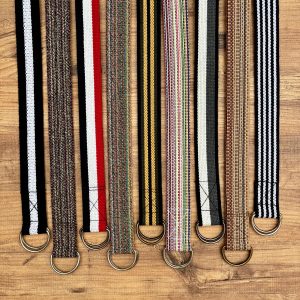 Women and Men D Ring Canvas Belt,1.5" Cotton Webbing Belts, 9 Colors Available Choose Color, Unisex Colorful Fabric Belt, Gift for Her