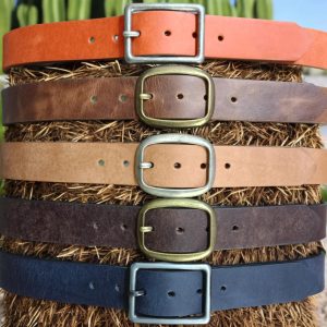 Women's Multicolored Leather Belt, Full Grain Leather Belt, 1.5"