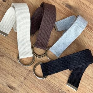 Canvas Web Belt for Men & Women, 4 color options Adjustable 1.5" Cotton Belts with, Unisex fabric D-Ring belt, Casual Outfits.