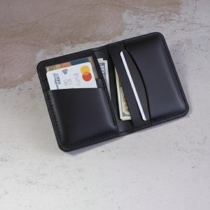 Leather Bifold Card Holder, Front Pocket Wallet