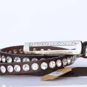 Brown leather belt
